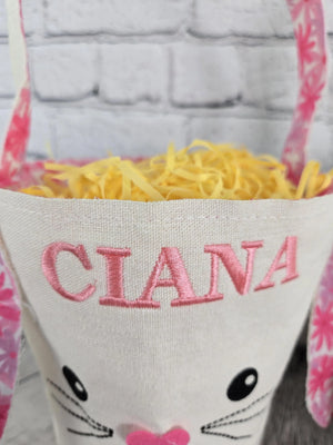 Bunny Face Personalized Easter Bag EverLee Creations