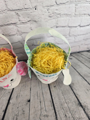 Bunny Face Personalized Easter Bag EverLee Creations
