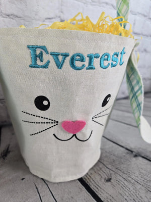Bunny Face Personalized Easter Bag EverLee Creations