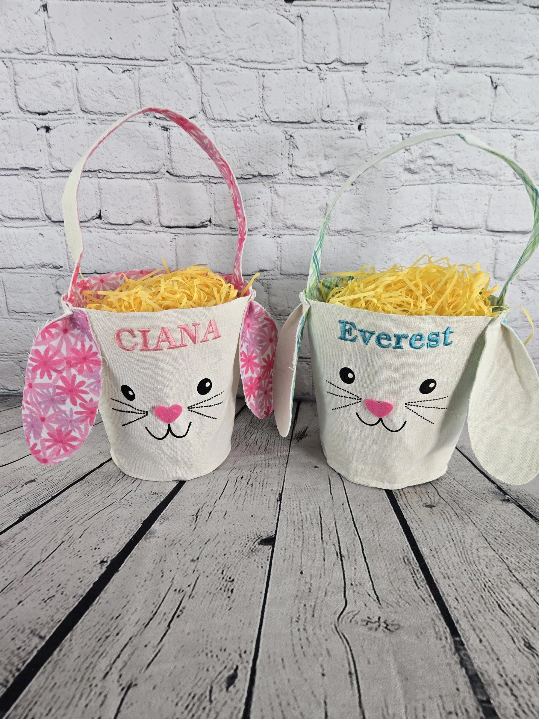 Bunny Face Personalized Easter Bag EverLee Creations