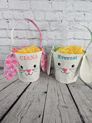 Bunny Face Personalized Easter Bag EverLee Creations