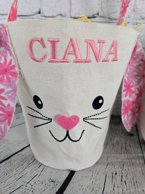 Bunny Face Personalized Easter Bag EverLee Creations