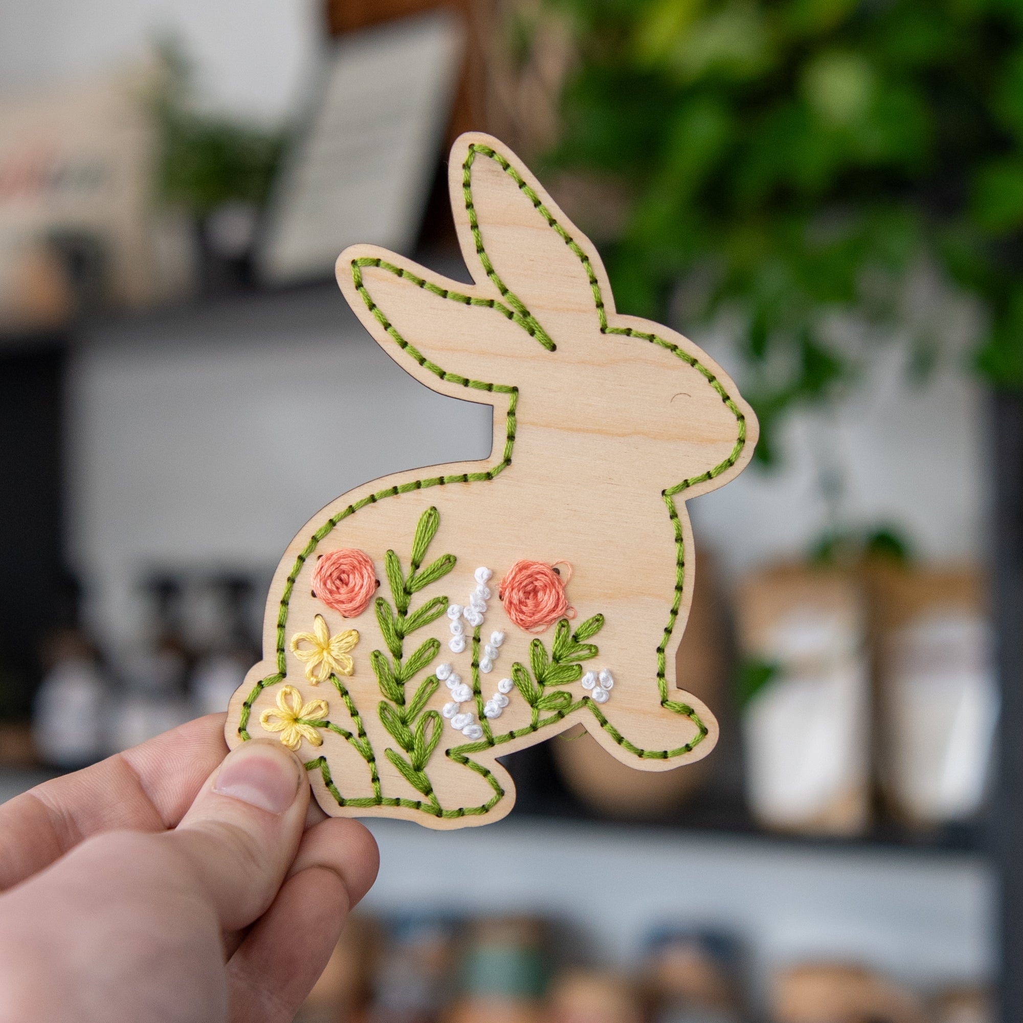 Spring Bunny Embroidery Kit by Still Magnolia, handmade jewelry main product photo