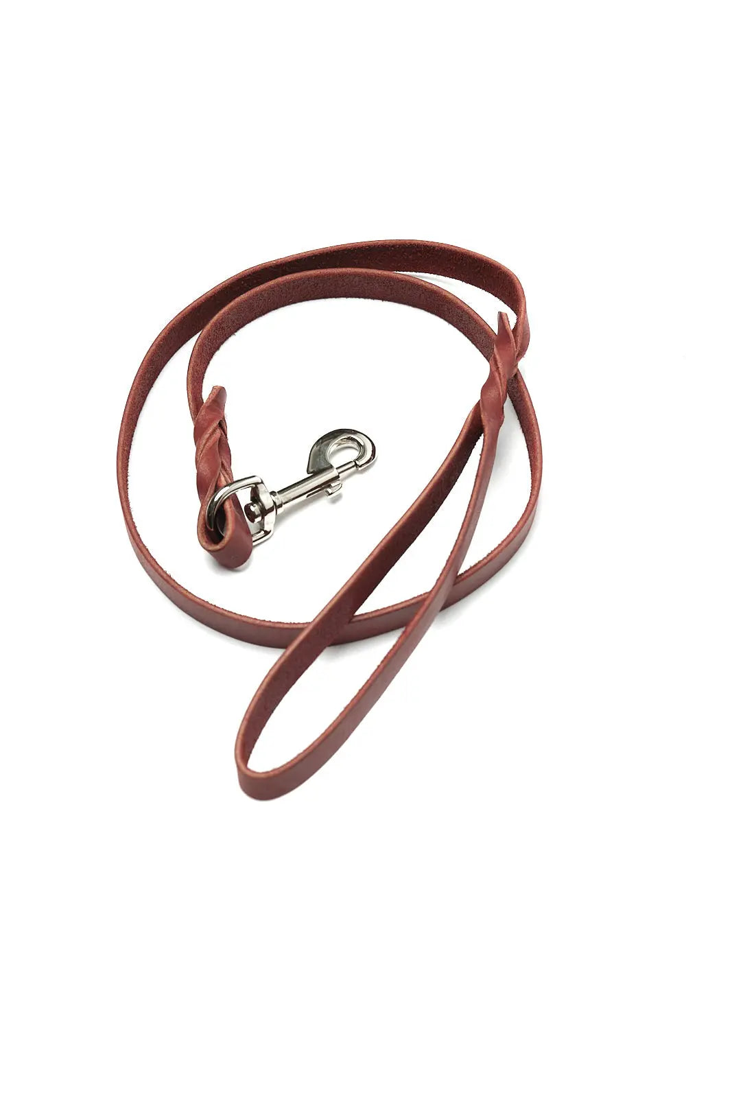 Burgundy Latigo Dog Leash by Texas Saddlery, handmade leather goods main product photo