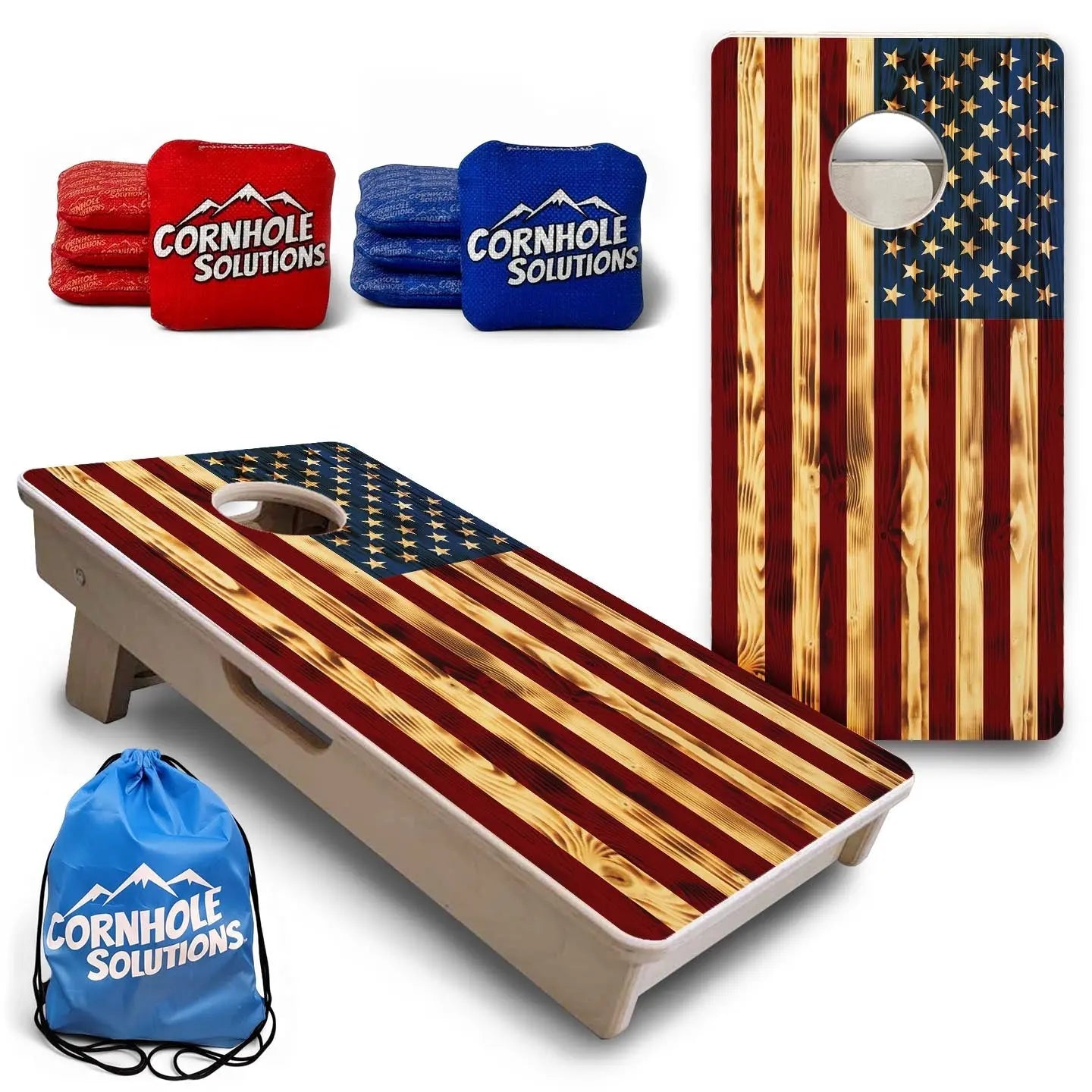 Burnt Color Flag - Mini or Vacation Cornhole Boards by Cornhole Solutions, custom cornhole board main product photo