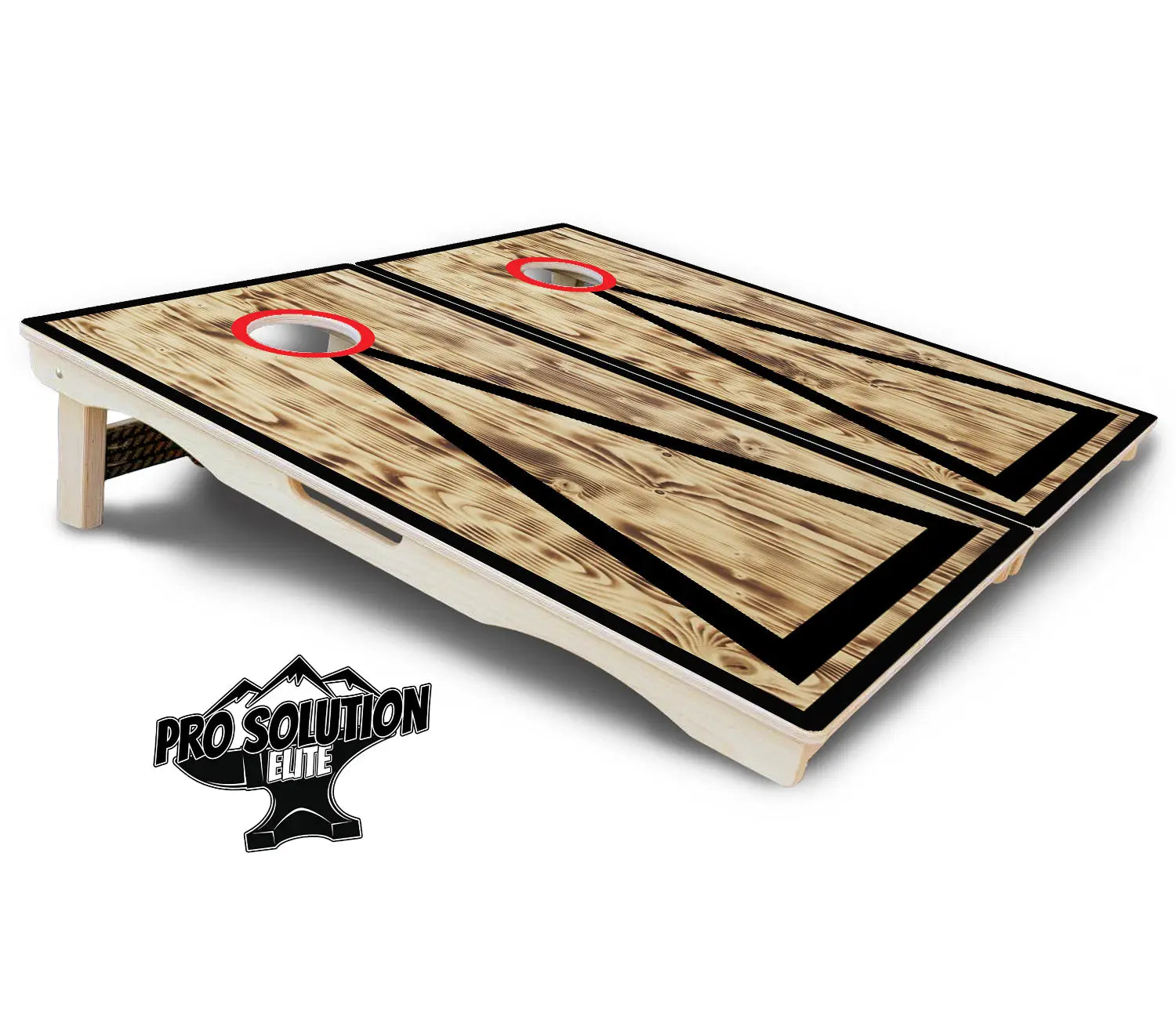 Burnt Triangle Cornhole Boards - Pro Solution Elite Series by Cornhole Solutions, custom cornhole board detail photo 10