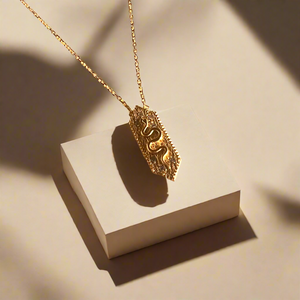 Mini Kundalini Serpent Necklace | Sterling Silver handmade jewelry by Ke Bella