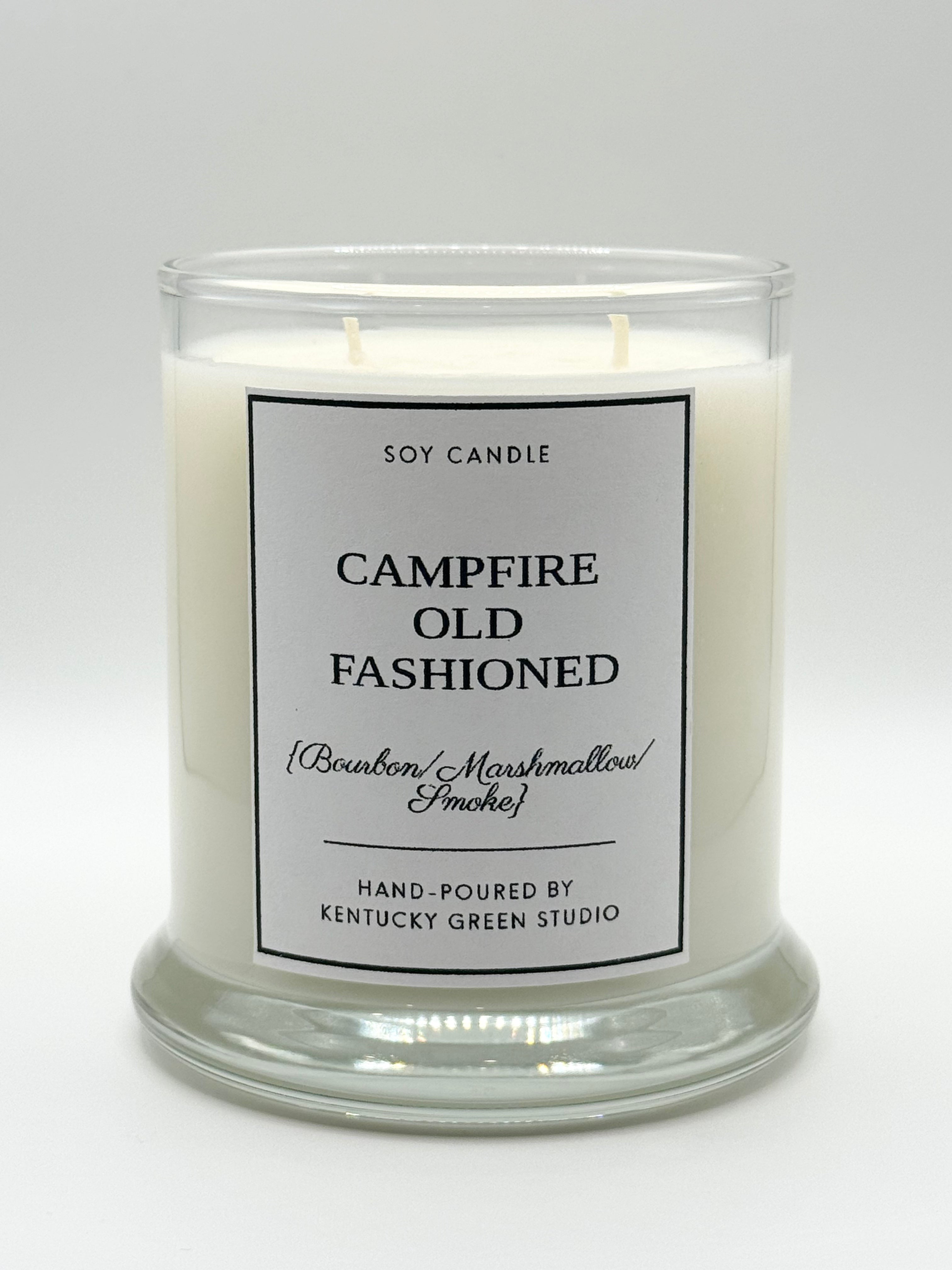 Campfire Old Fashioned Soy Candle by Kentucky Green Studio, scented candle main product photo