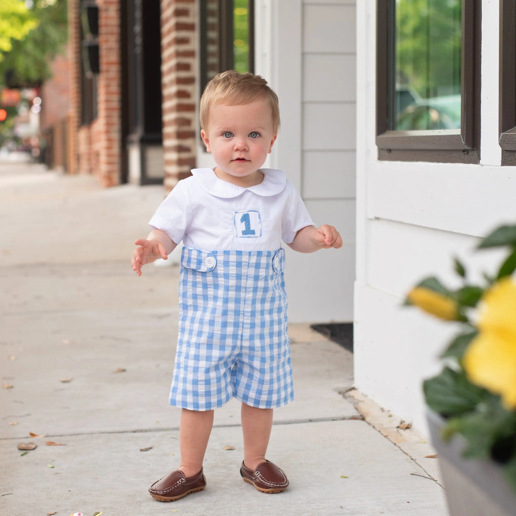 COLLARED FIRST BIRTHDAY JON JON Seven Lantern Lane