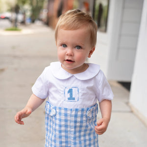 COLLARED FIRST BIRTHDAY JON JON Seven Lantern Lane