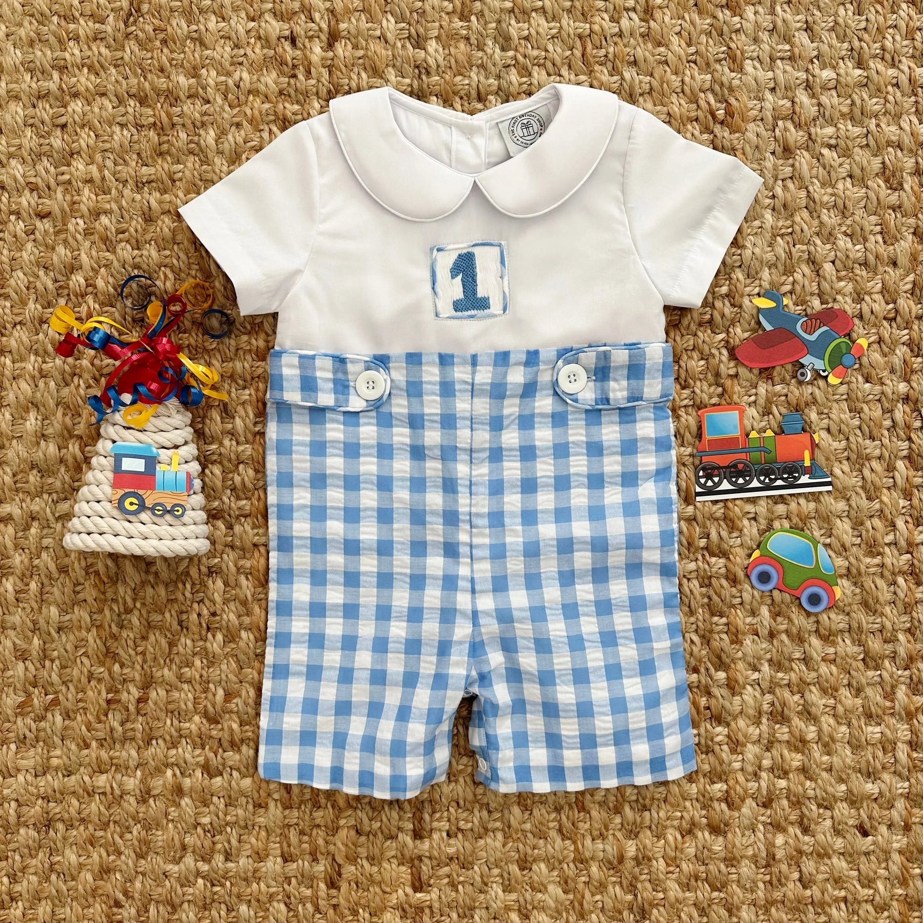 COLLARED FIRST BIRTHDAY JON JON Seven Lantern Lane