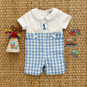 COLLARED FIRST BIRTHDAY JON JON Seven Lantern Lane