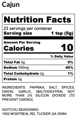 Igotchu Cajun Creole seasoning by Igotchu Seasonings, Southern food gift detail photo 3