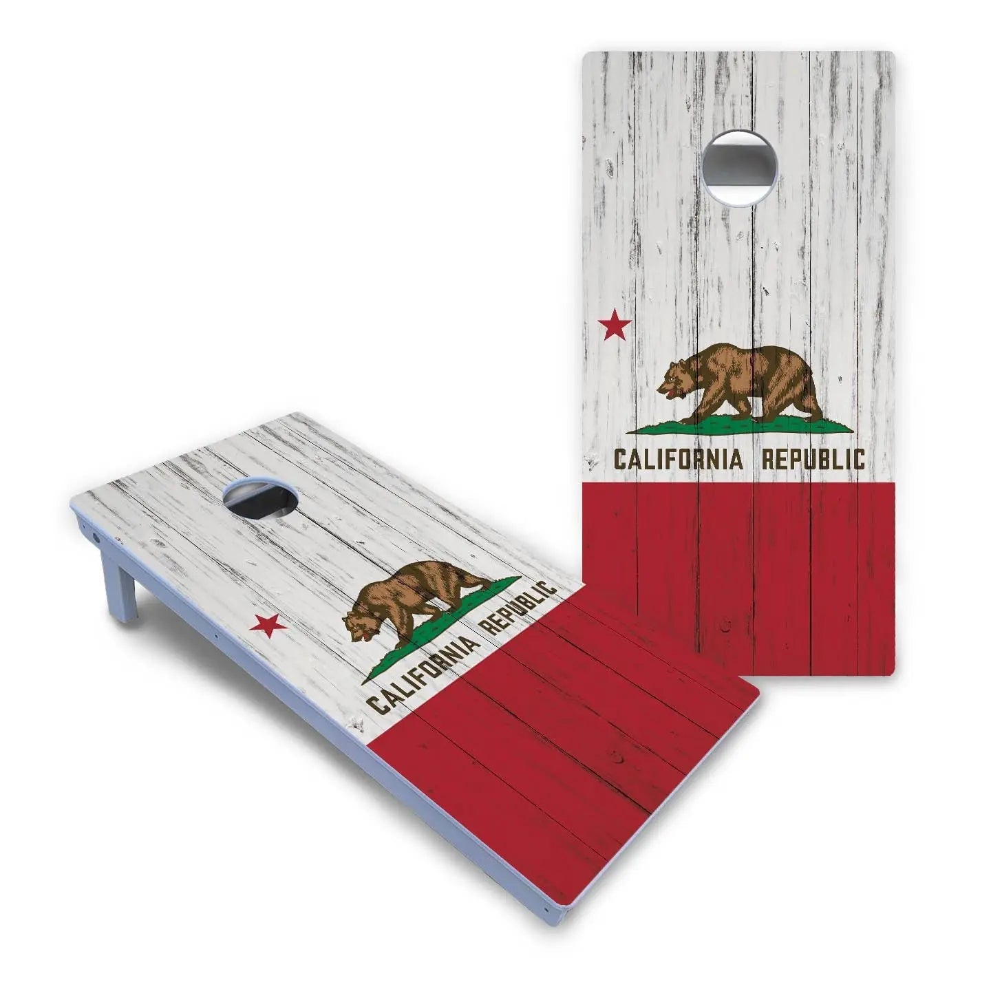 California Flag Cornhole Boards - All Weather Series by Cornhole Solutions, custom cornhole board detail photo 2
