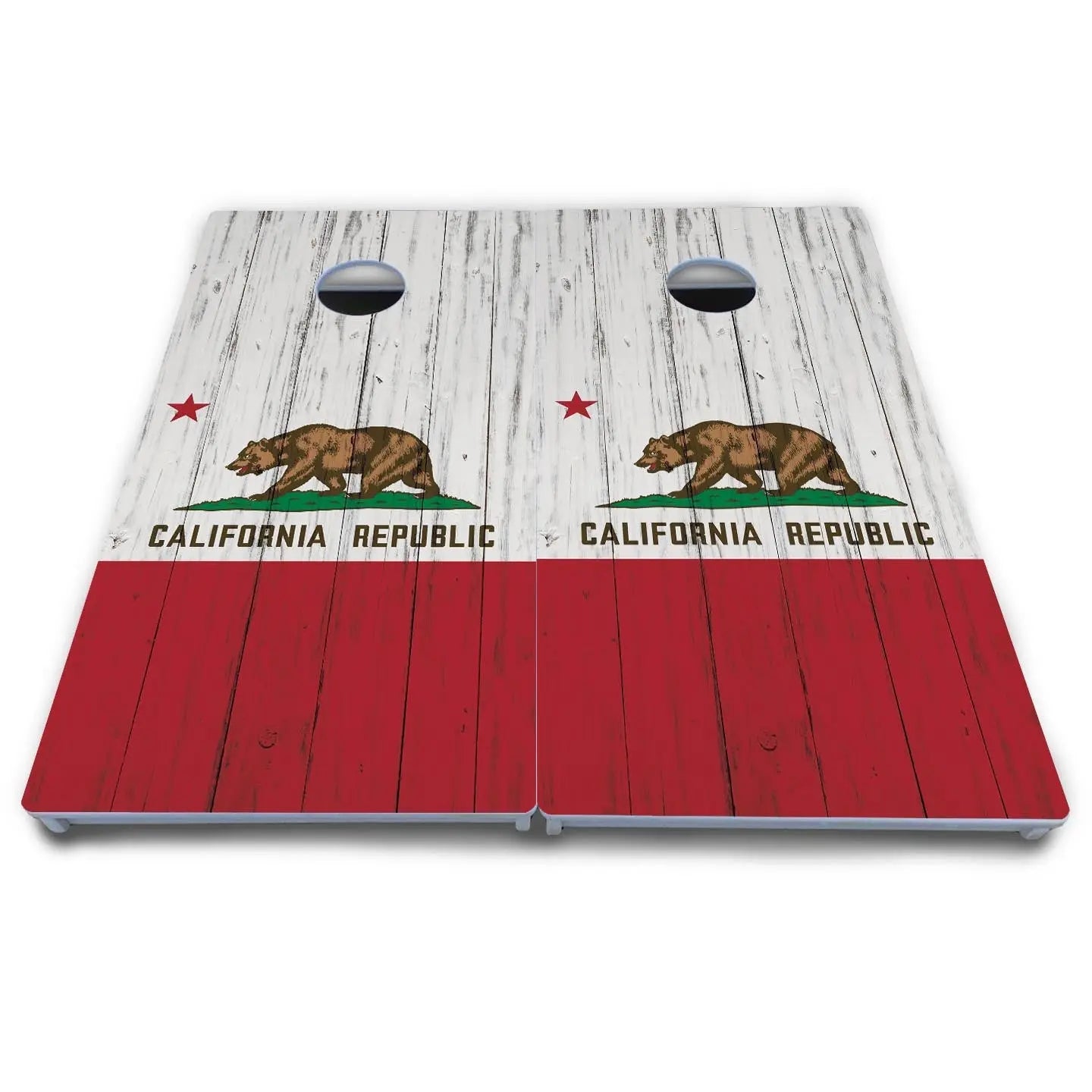 California Flag Cornhole Boards - All Weather Series by Cornhole Solutions, custom cornhole board detail photo 4