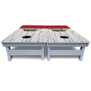 California Flag Cornhole Boards - All Weather Series by Cornhole Solutions, custom cornhole board detail photo 5
