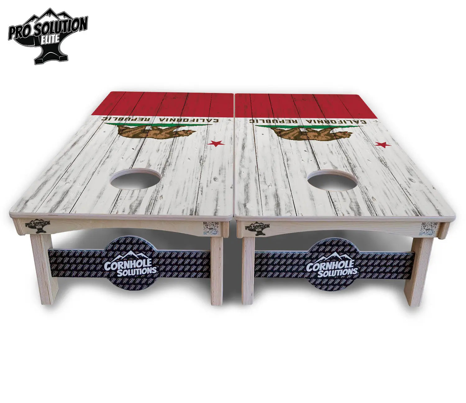 California Flag Cornhole Boards - Pro Solution Elite Series by Cornhole Solutions, custom cornhole board detail photo 3
