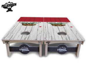 California Flag Cornhole Boards - Pro Solution Elite Series by Cornhole Solutions, custom cornhole board detail photo 3