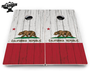 California Flag Cornhole Boards - Pro Solution Elite Series by Cornhole Solutions, custom cornhole board detail photo 4