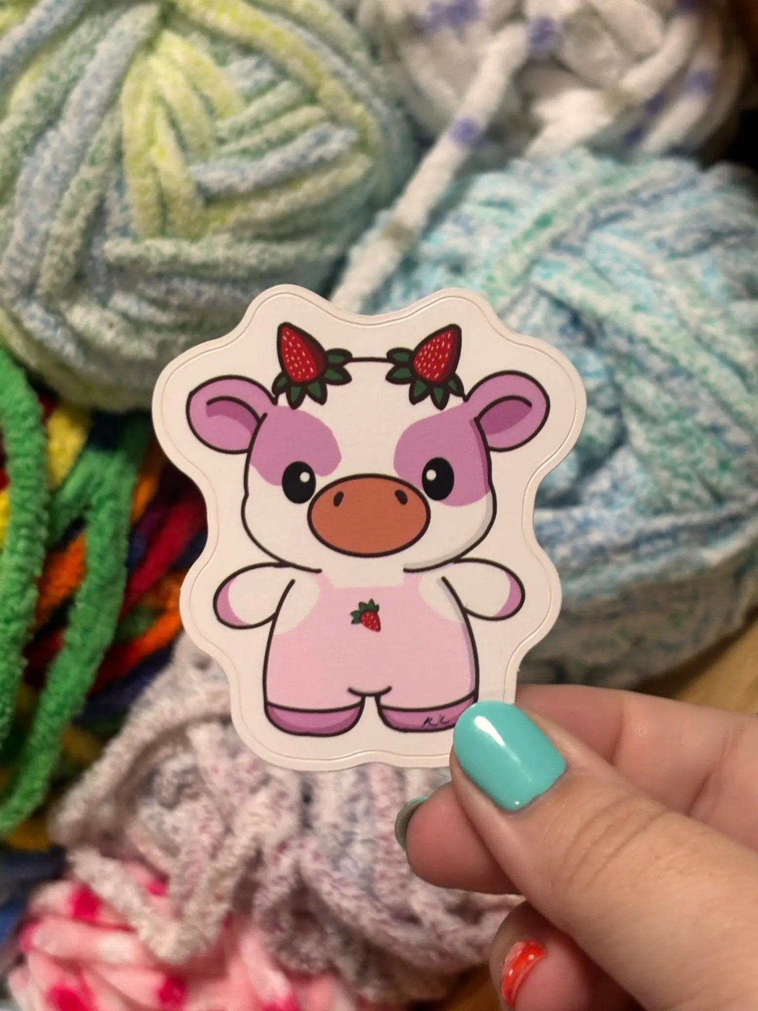 Callie the Cow by Klassy Krafts, sticker or decal detail photo 2