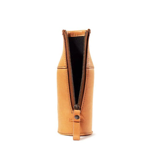 Campaign Leather Bottle Koozie by Mission Mercantile Leather Goods, custom drinkware detail photo 12