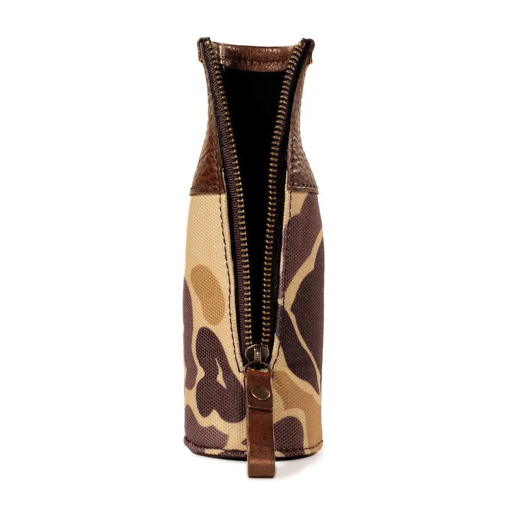 Campaign Leather Bottle Koozie by Mission Mercantile Leather Goods, custom drinkware detail photo 15
