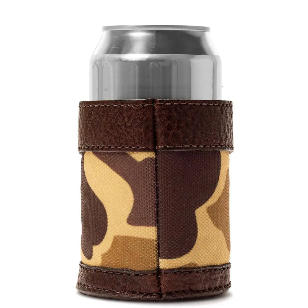 Campaign Leather Can Koozie by Mission Mercantile Leather Goods, custom drinkware detail photo 12