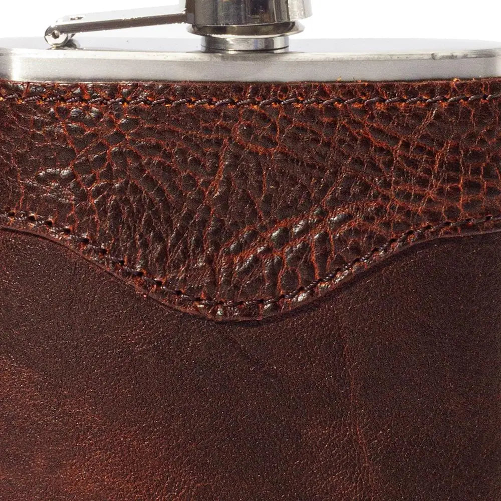Campaign Leather Flask Mission Mercantile Leather Goods