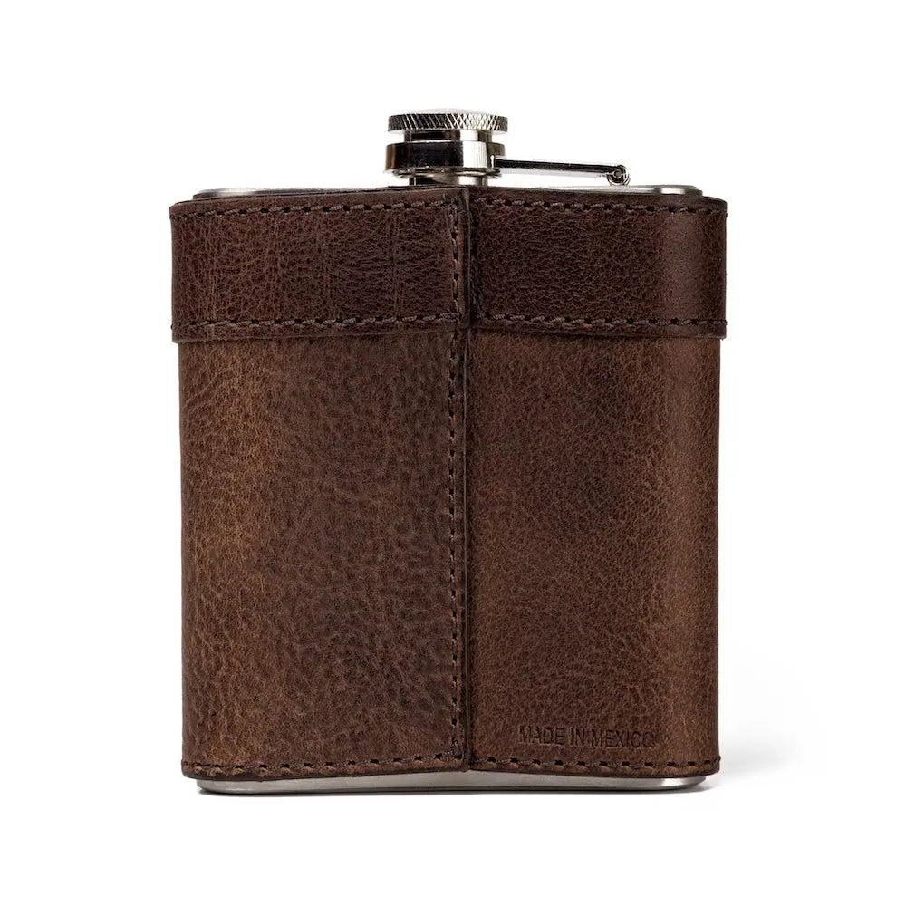 Campaign Leather Flask Mission Mercantile Leather Goods