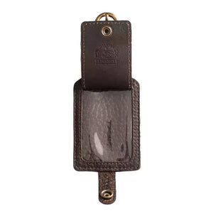 Campaign Leather Luggage Tag by Mission Mercantile Leather Goods, handmade leather goods detail photo 9