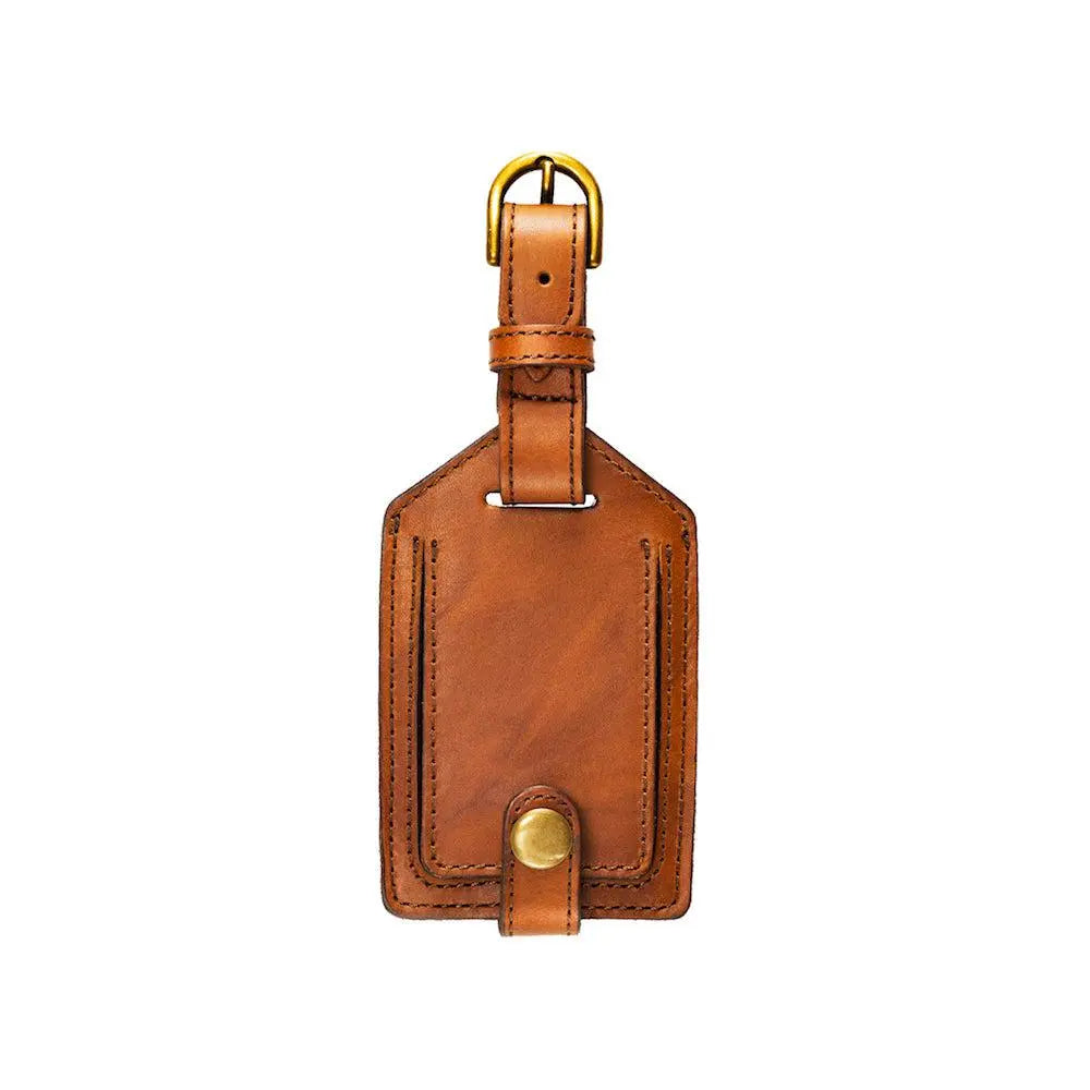 Campaign Leather Luggage Tag by Mission Mercantile Leather Goods, handmade leather goods detail photo 12