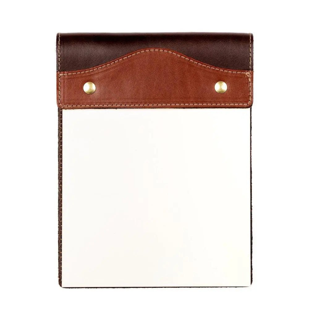 Campaign Leather Notepad by Mission Mercantile Leather Goods, handmade leather goods detail photo 2