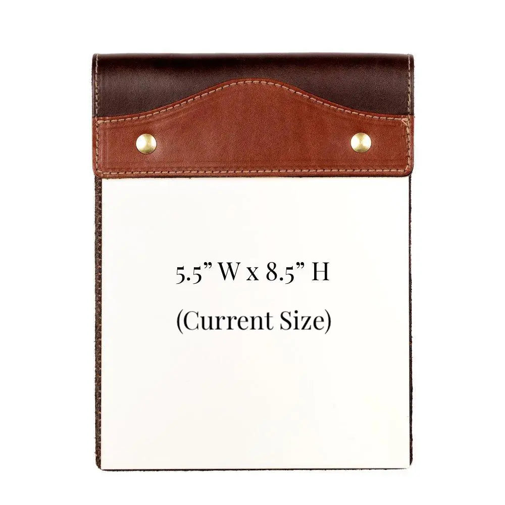 Campaign Leather Notepad Refill ONLY by Mission Mercantile Leather Goods, handmade leather goods main product photo