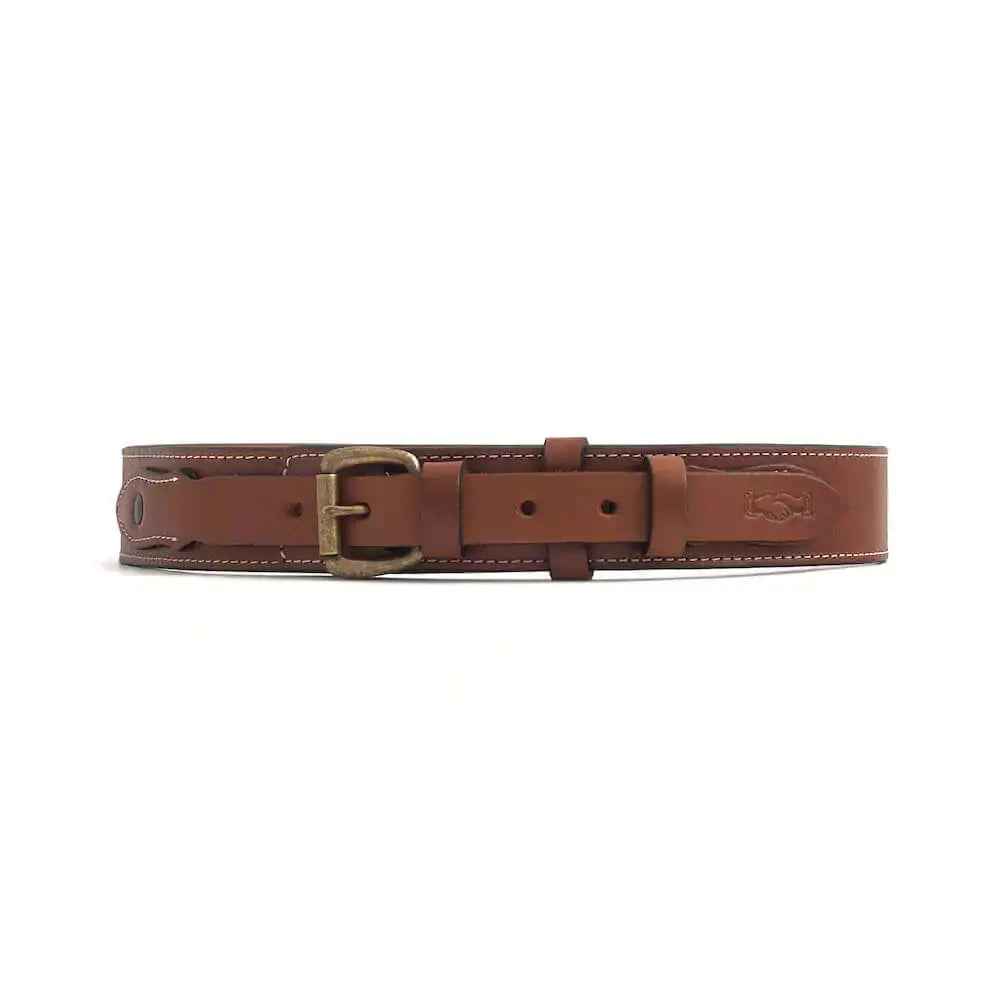 Campaign Leather Ranger Belt by Mission Mercantile Leather Goods, handmade leather goods detail photo 4