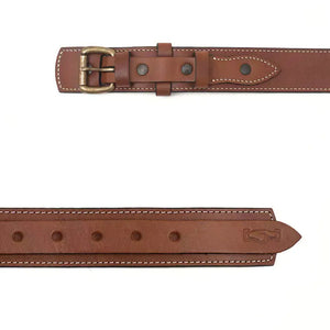 Campaign Leather Ranger Belt by Mission Mercantile Leather Goods, handmade leather goods detail photo 20
