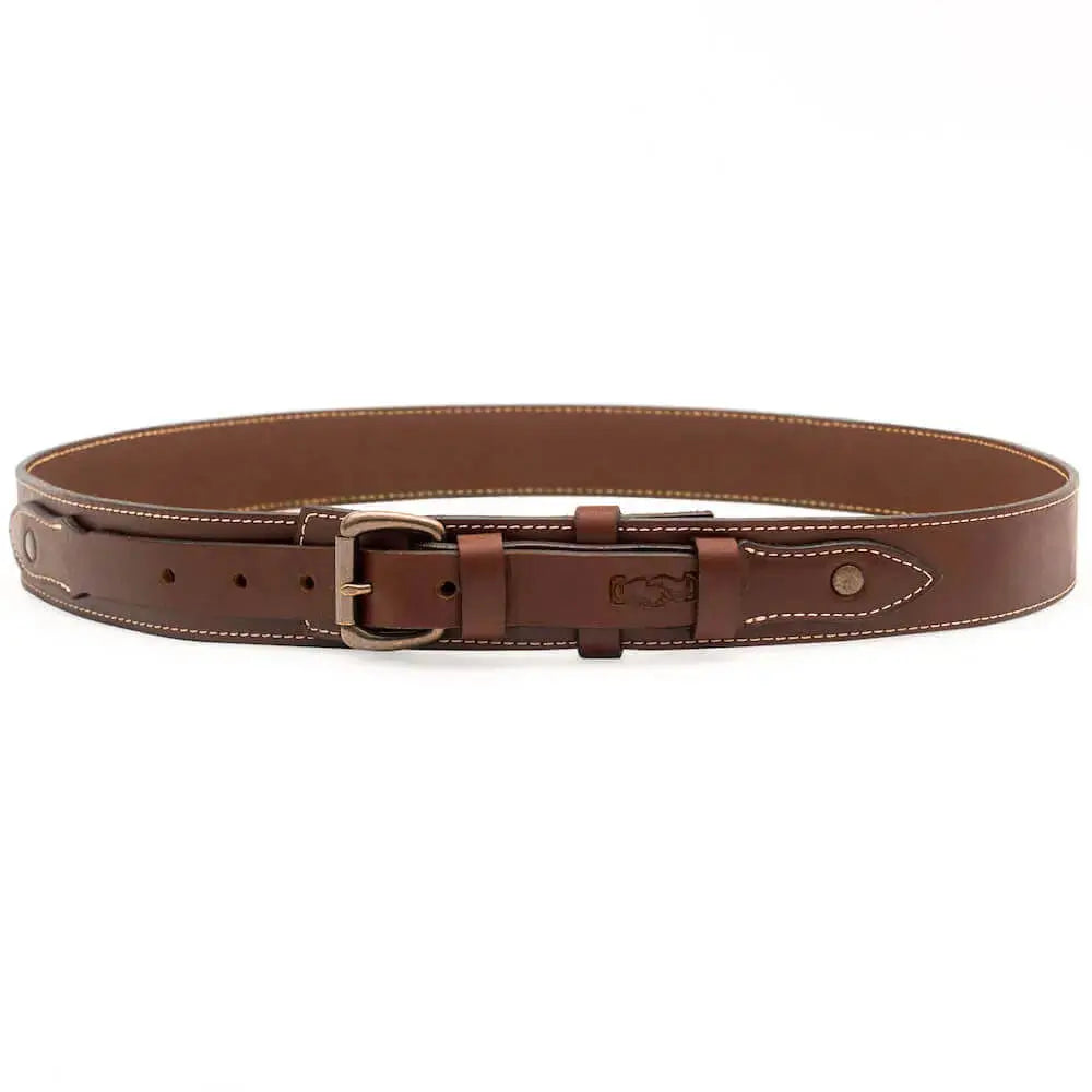 Campaign Leather Ranger Belt by Mission Mercantile Leather Goods, handmade leather goods detail photo 33