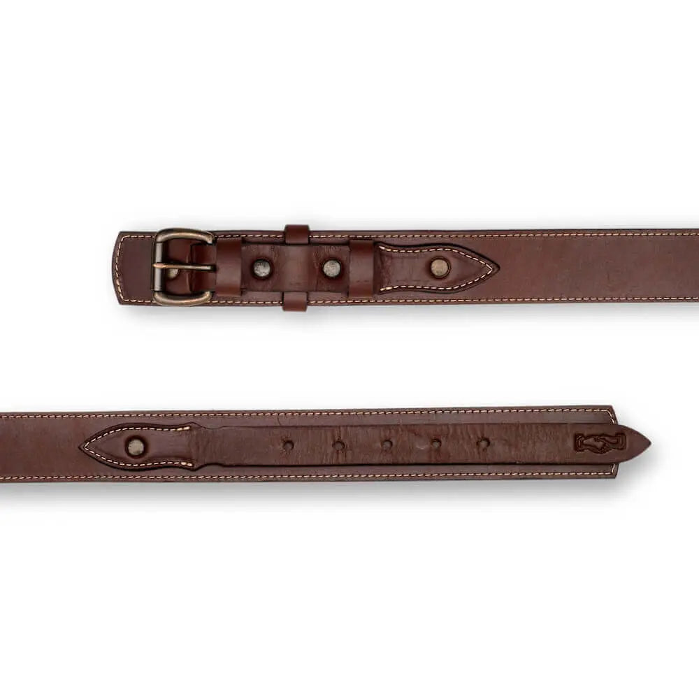 Campaign Leather Ranger Belt by Mission Mercantile Leather Goods, handmade leather goods detail photo 35