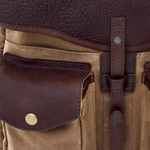 Campaign Waxed Canvas Backpack Mission Mercantile Leather Goods