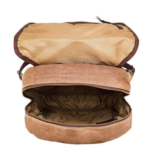 Campaign Waxed Canvas Backpack Mission Mercantile Leather Goods