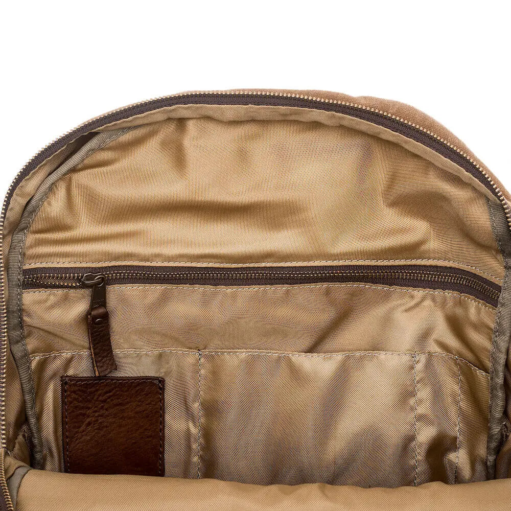 Campaign Waxed Canvas Backpack Mission Mercantile Leather Goods
