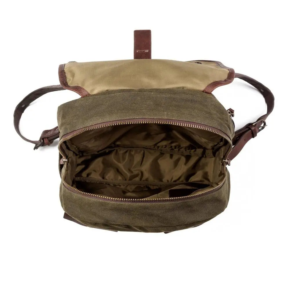 Campaign Waxed Canvas Backpack Mission Mercantile Leather Goods