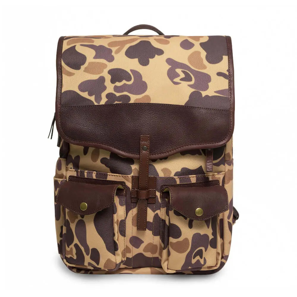 Campaign Waxed Canvas Backpack Mission Mercantile Leather Goods