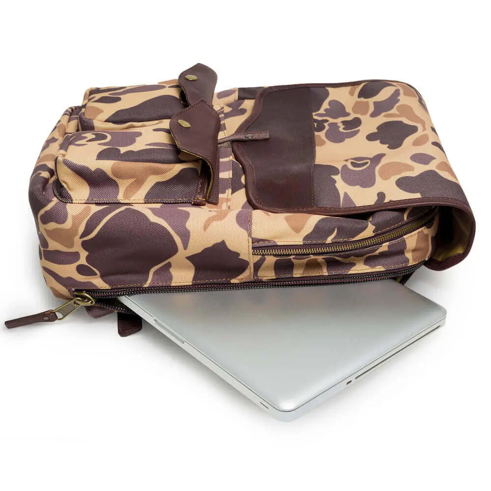 Campaign Waxed Canvas Backpack Mission Mercantile Leather Goods