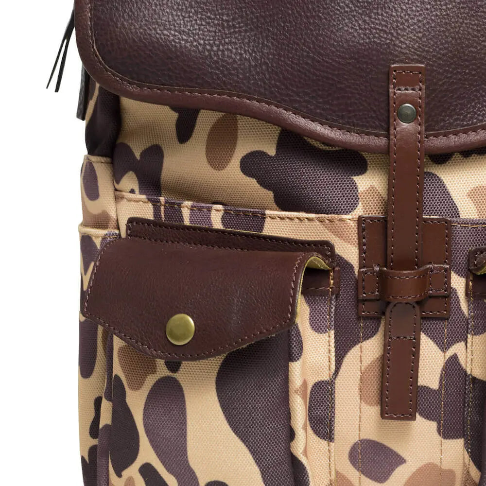 Campaign Waxed Canvas Backpack Mission Mercantile Leather Goods