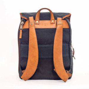 Campaign Waxed Canvas Backpack Mission Mercantile Leather Goods