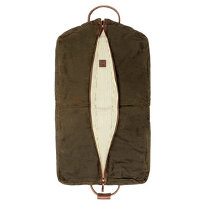 Campaign Waxed Canvas Garment Bag Mission Mercantile Leather Goods