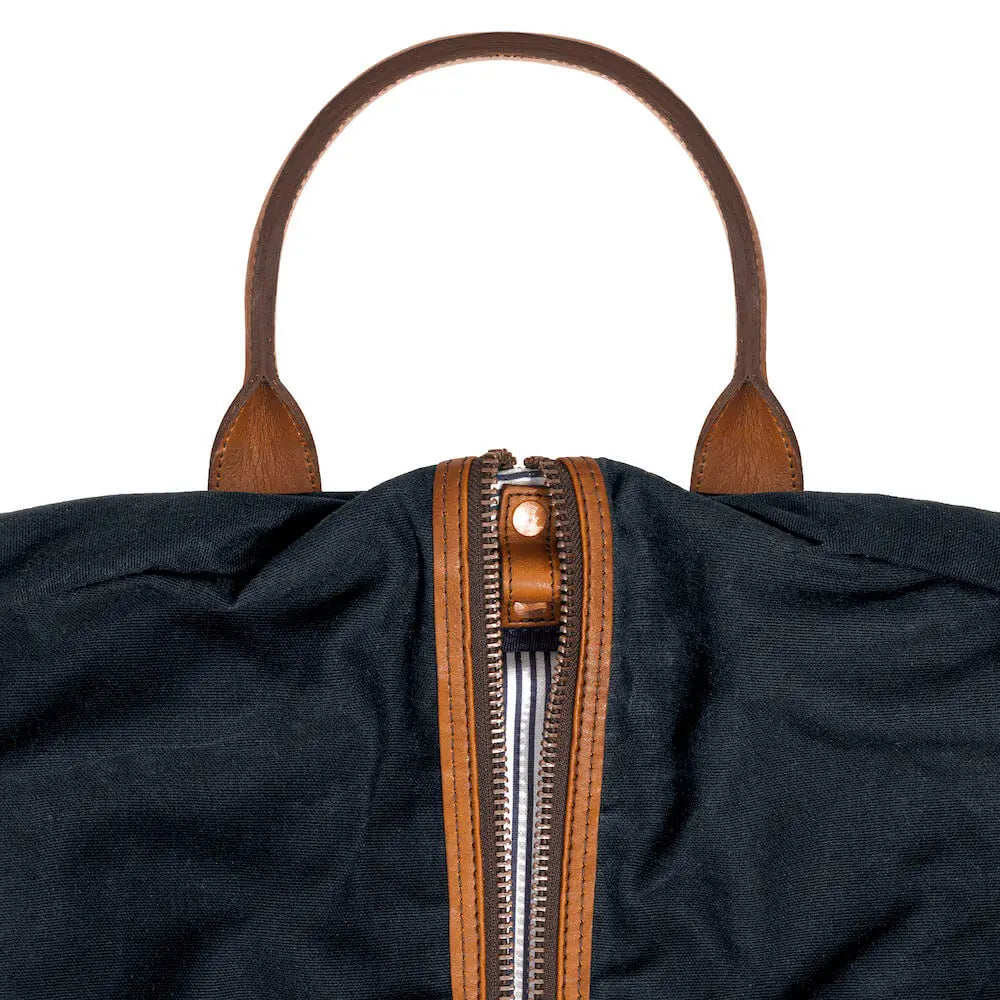 Campaign Waxed Canvas Garment Bag Mission Mercantile Leather Goods