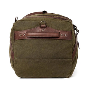 Campaign Waxed Canvas Large Duffle Bag by Mission Mercantile Leather Goods, handmade leather goods detail photo 17