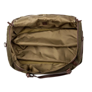 Campaign Waxed Canvas Large Duffle Bag by Mission Mercantile Leather Goods, handmade leather goods detail photo 21