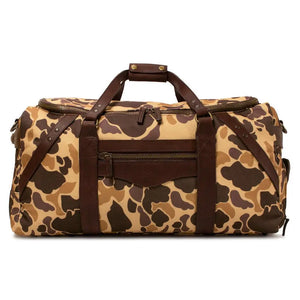 Campaign Waxed Canvas Large Duffle Bag by Mission Mercantile Leather Goods, handmade leather goods detail photo 29